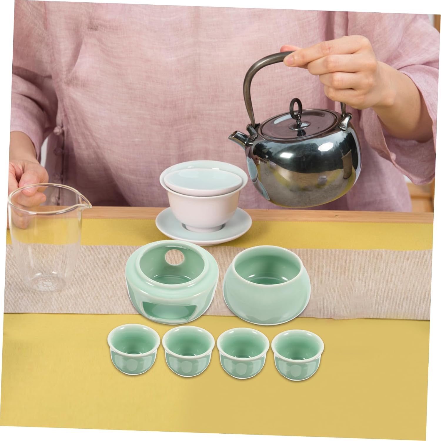 Vintage Ceramic Sake Bottle Set, 175ml Pitcher