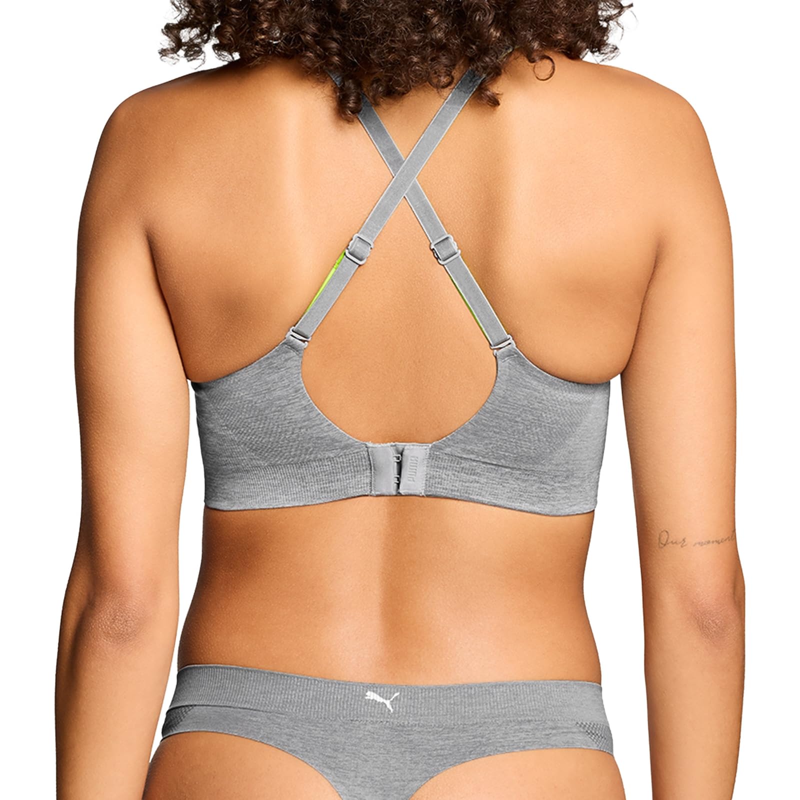 PUMA 3D Knit Sport Triangle Top Corto Donna (Pacco da 1)