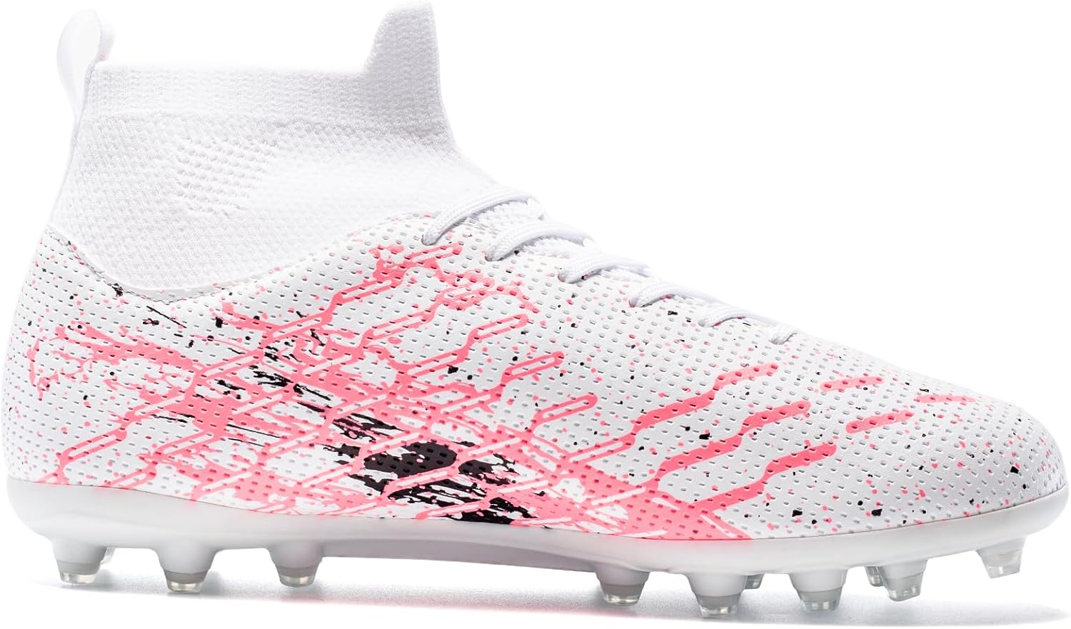 Unisex Soccer Cleats Lightweight No-Tie Lacing System Multi-Surface Football Shoes with Ankle Support for Beginners to Advanced Players - Image 5