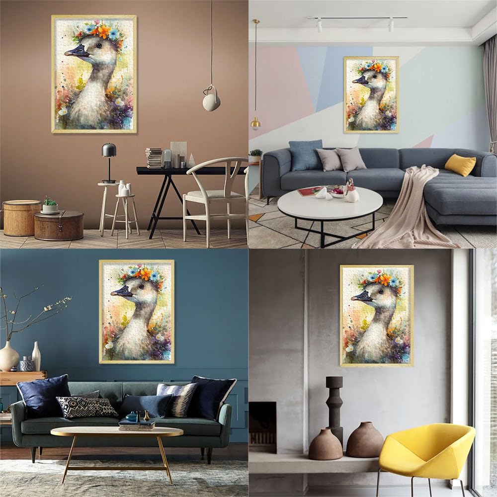 Puzzle pour Adultes 2000 pièces Bébés Canards Jeux éducatifs Décoration de la Maison Puzzle Jeu de défi Unique 27,56 po x 39,37 po pour Adolescent 14+