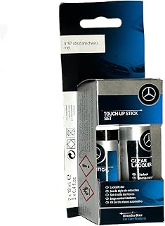 Genuine Mercedes Benz 2 Part Touch Up Paint 197 Obsidian Black 00098623509197