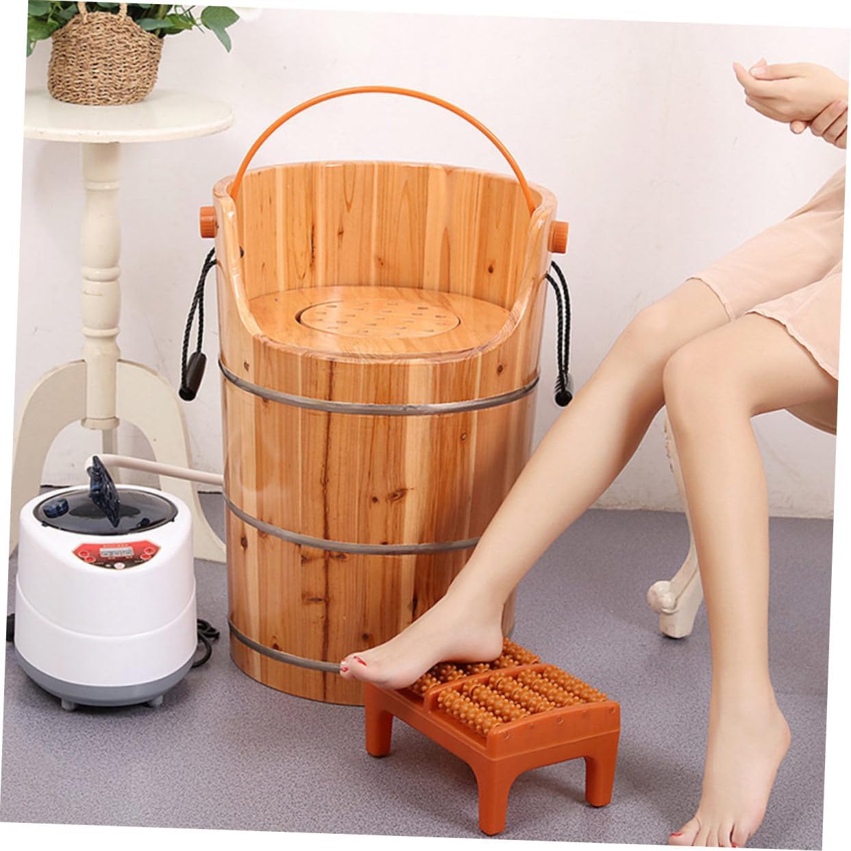 KOMBIUDA Plantar Foot Massager Roller Stool for Deep Tissue Relief Promotes Blood Circulation for and Muscle Recovery Durable
