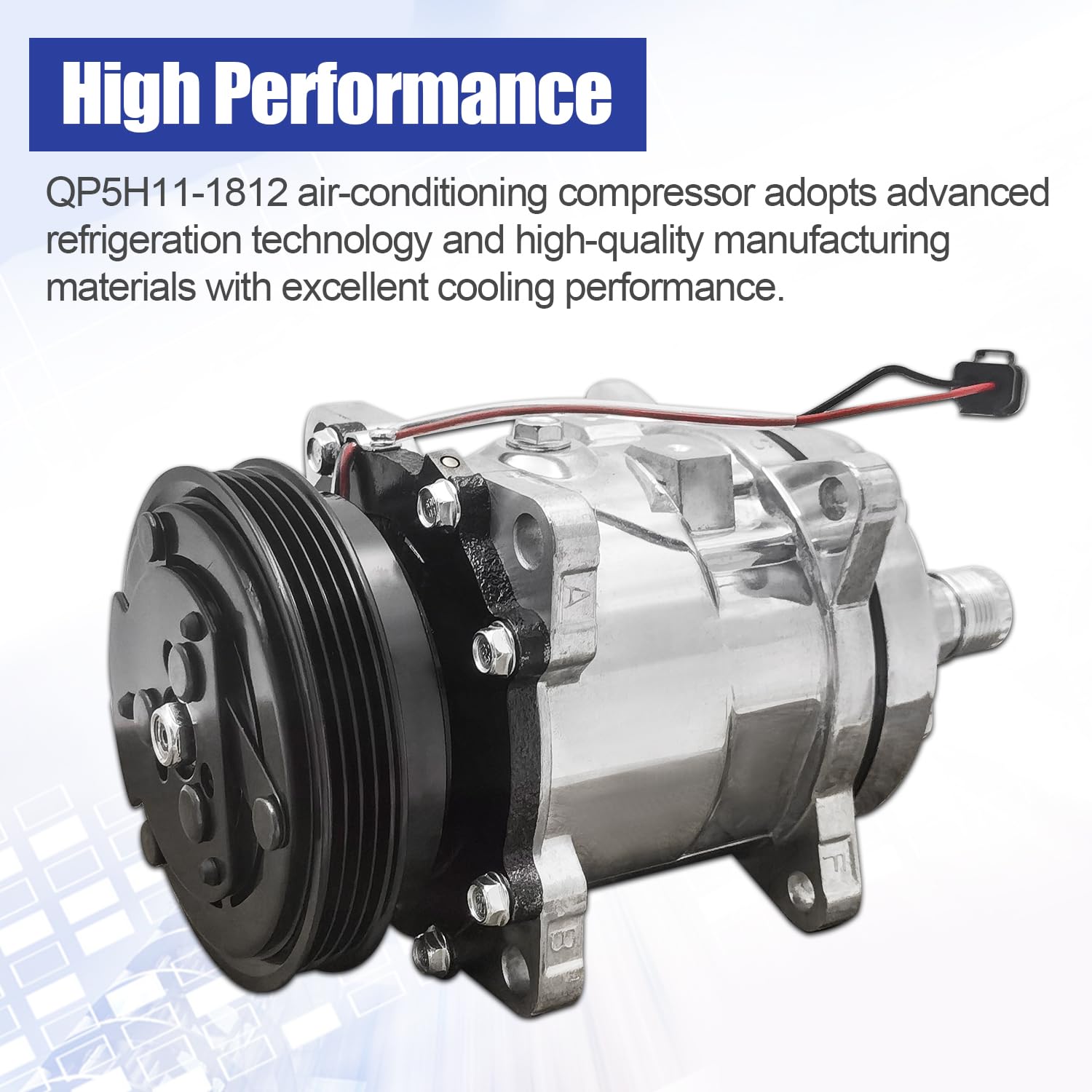 Amazon.com: Blrack QP5H11-1812 4-Grooves A/C Compressor Fit for