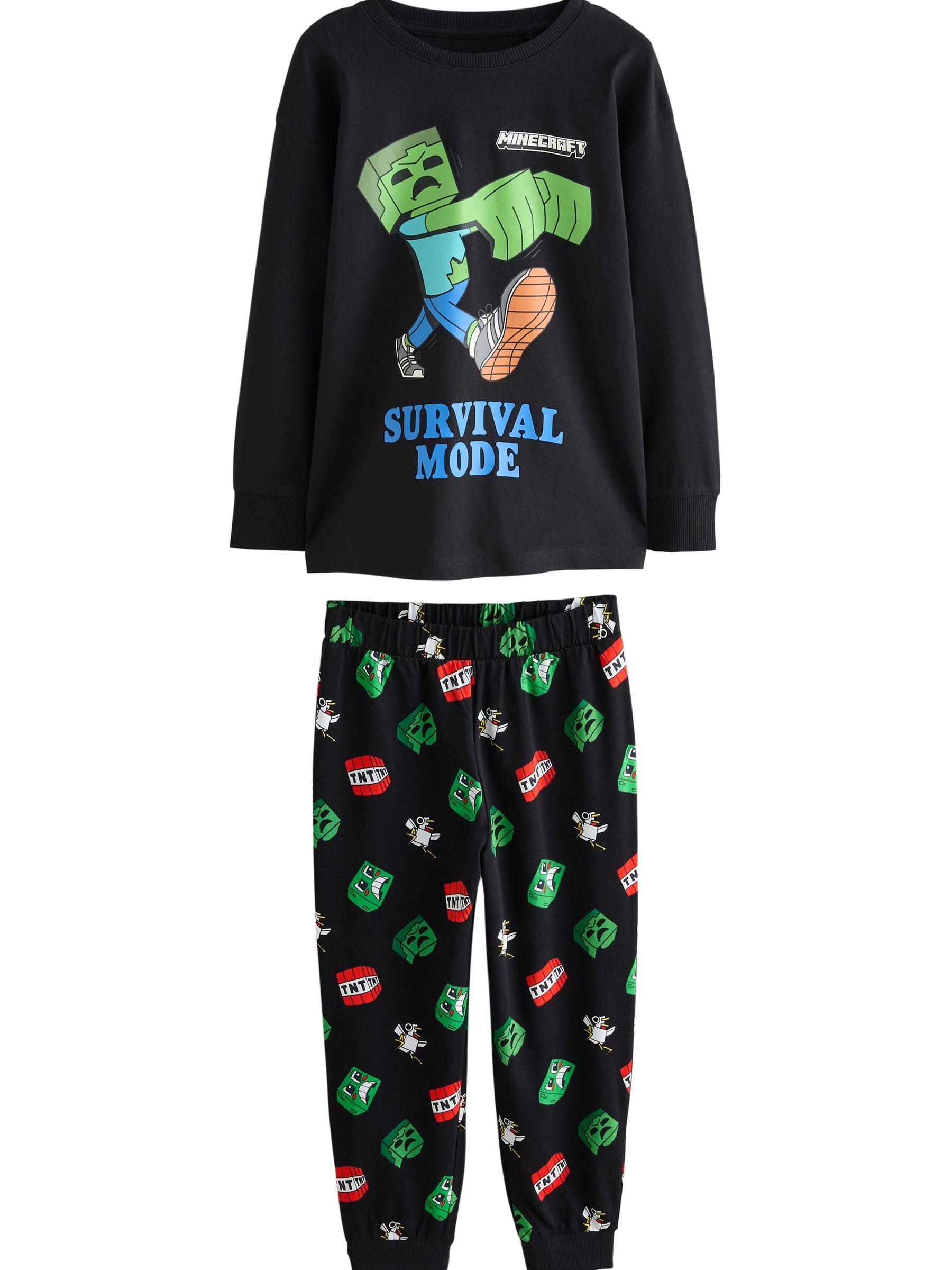 NEXT Ragazzo Confezione 2 Pigiami con Pantaloni da Jogging | Bambino, Standard, Mid Rise, Pull On, 100% cotone