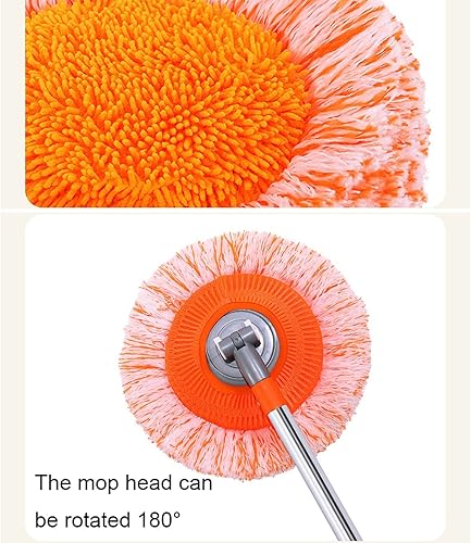 Miniatura 4 de Fregona extensible de limpieza de pared 360 giratorio ajustable trapeador de limpieza de pared con trapeador de microfibra trapeador de limpieza