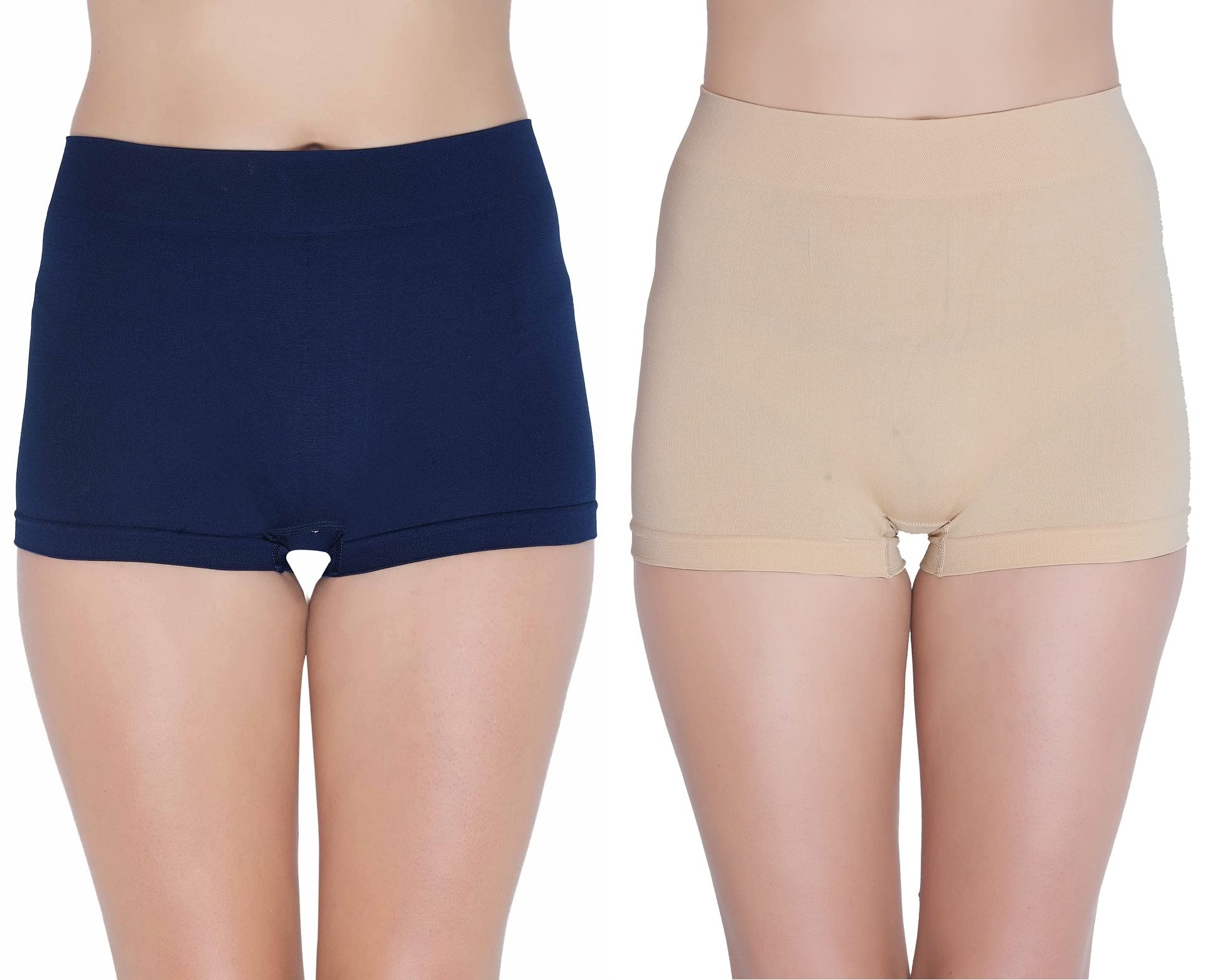 Women's Spandex Seamless Boyshort Panty,Free Size