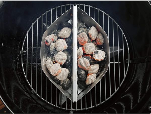 GFTIME Paniers à Charbon Char-Basket pour Weber 7403 Barbecues à Charbon de 47,6 et 67 cm, Panier Charbon pour Chaleur Directe et Indirecte, 2 Pack - 5