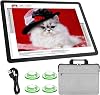 TSOCOS A3 Tracing Light Box with Carry Bag, 6000Lux High-Brightness Diamond Art Light Board with Side Buttons & 6 Levels of Brightness, 3 Colors Light pad Lightbox for Drawing, Diamond Painting
