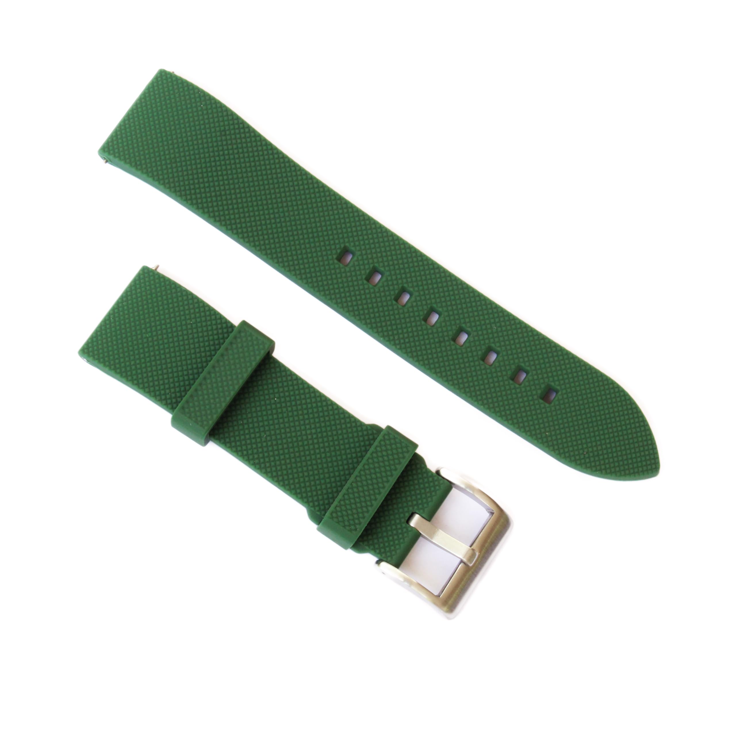 WAMD Quick Release Silicone Rubber Watch Straps - Venus - 20mm, 22mm Watch Straps for Watches. (Green, 20 mm) (B0D1VPWMPT) Amazon Price History, Amazon Price Tracker