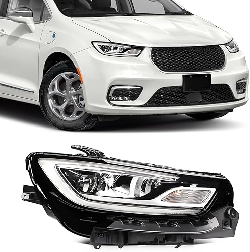 Miniatura 44 de SCITOO Faros delanteros para Jeep Grand Cherokee 1999-2004, carcasa cromada, reflector ámbar, lente transparente, lado del conductor y del pasajero