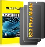 2 Pack pour Samsung Galaxy S24 Ultra, protecteur d'écran de confidentialité mat anti-reflets, film en verre trempé 9H, toucher lisse et réactif, [support de déverrouillage par empreinte digitale]