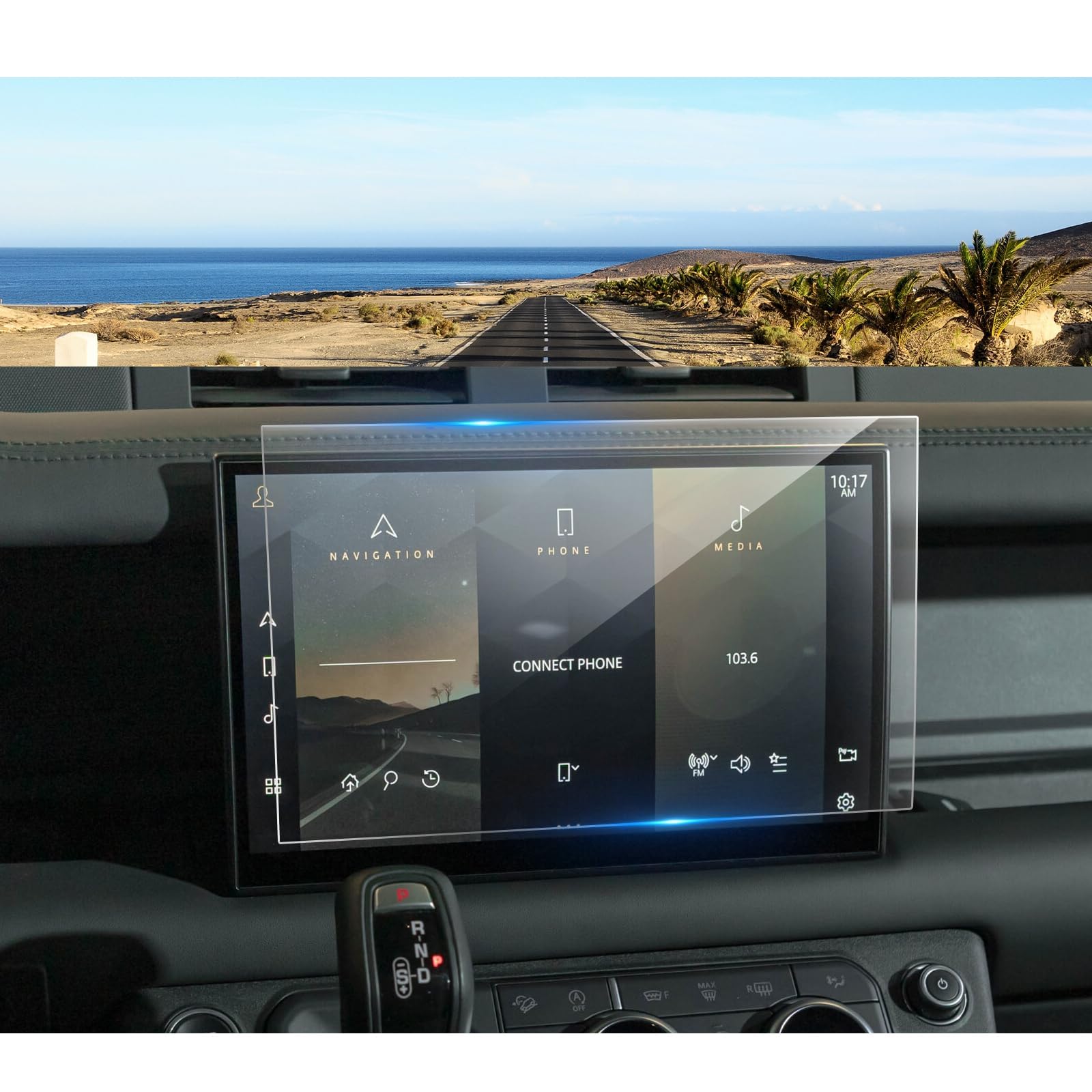 2023 2024 Defender Screen Protector for Land Rover Defender Pivi Pro 11.4-inch Touch Screen, 9H Tempered Glass 2023 2024 Defender 90&110&130 Accessories HD Transparent Protective Film 11.4"