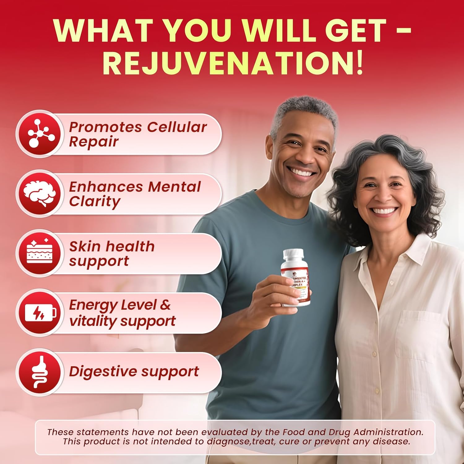 Triple-Strength Urolithin A+ Complex for Cellular Health, Function & Well-Being | Concentrated Pre-Fermented Urolithin A+ Plus Wormwood, Psyllium Husk & DGL for Gut Support–Plant Based, GMP, 120 Count - Image 3