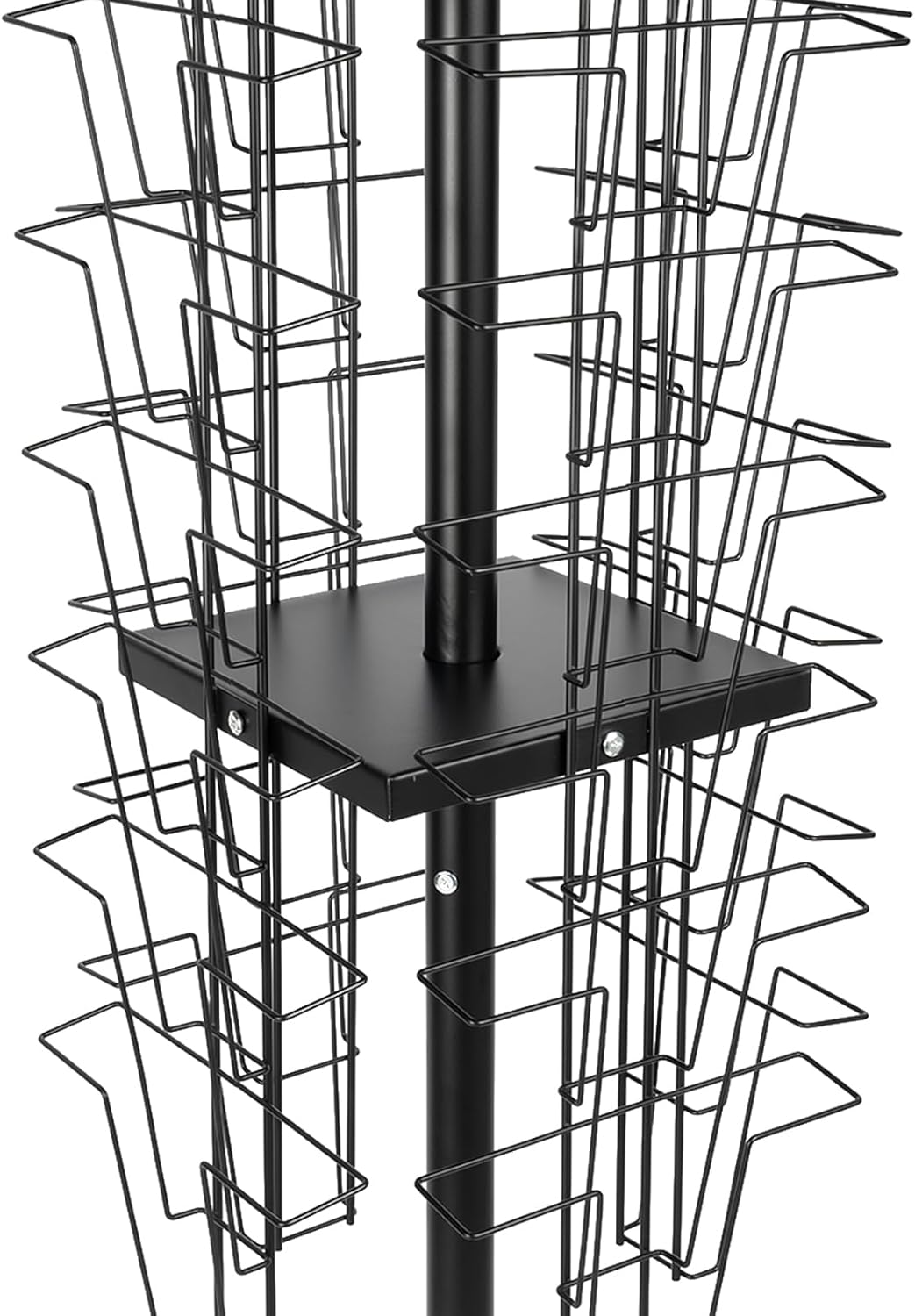 360°Rotating Magazine Rack Floor,Brochure & Comic Book Display Stand Magazine Displa Holder for Retail, Office & Trade Shows