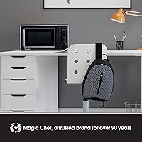 Vista 3 de Magic Chef MC77MB - Horno de microondas de encimera, microondas pequeño para espacios compactos, 700 vatios, 0.7 pies cúbicos, color negro