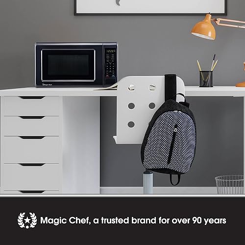 Miniatura 3 de Magic Chef MC77MB - Horno de microondas de encimera, microondas pequeño para espacios compactos, 700 vatios, 0.7 pies cúbicos, color negro