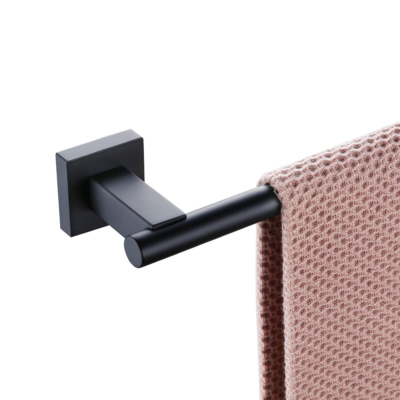 Miyili 36-Inch Matte Black Towel Bar SUS 304 Stainless Steel Towel Holder for Bathroom or Kitchen Wall Mount, A02B90A