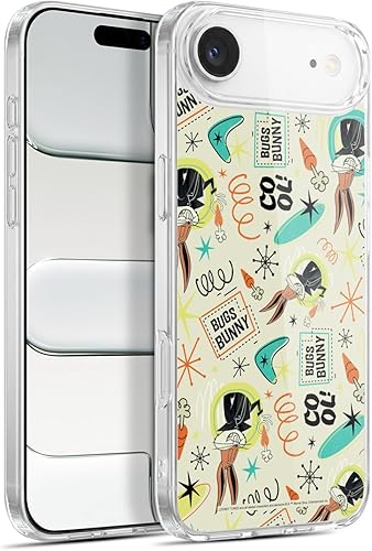 Miniatura 211 de Head Case Designs Funda de gel suave con licencia oficial de Looney Tunes Retro Bugs Bunny compatible con Apple iPhone 11 Pro Max Retro,Blanco y