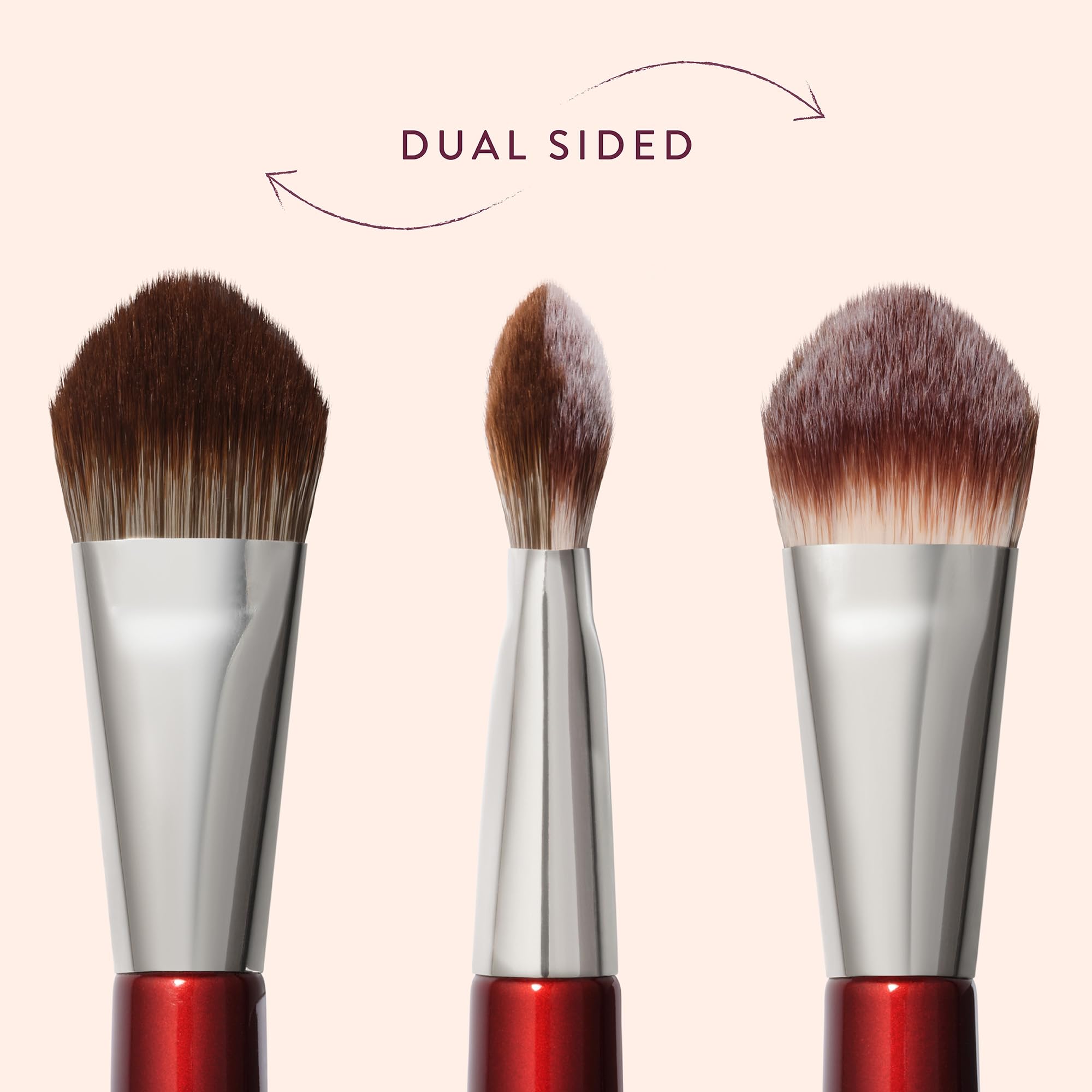 BK BEAUTY 114 Dual-Sided Concealer Brush with Soft Vegan Bristles