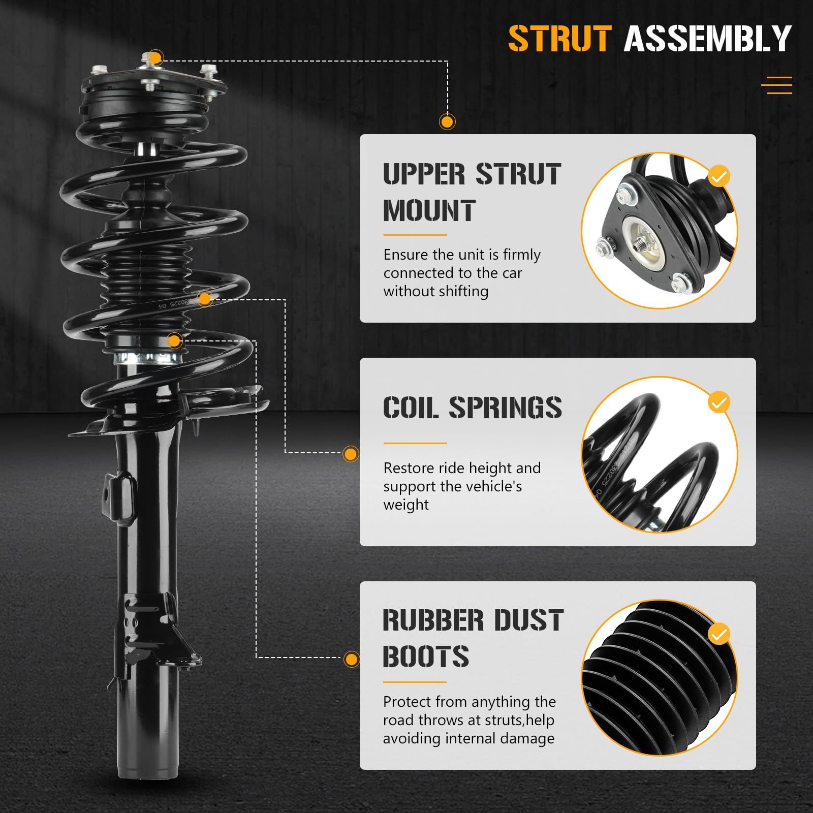 Auto Parts Front Suspension Strut Shock Absorber For Ford Escape 2013 2015 906093665 Auto Parts Front Suspension Strut Shock Absorber For Ford Escape 2013 2015 906093665
