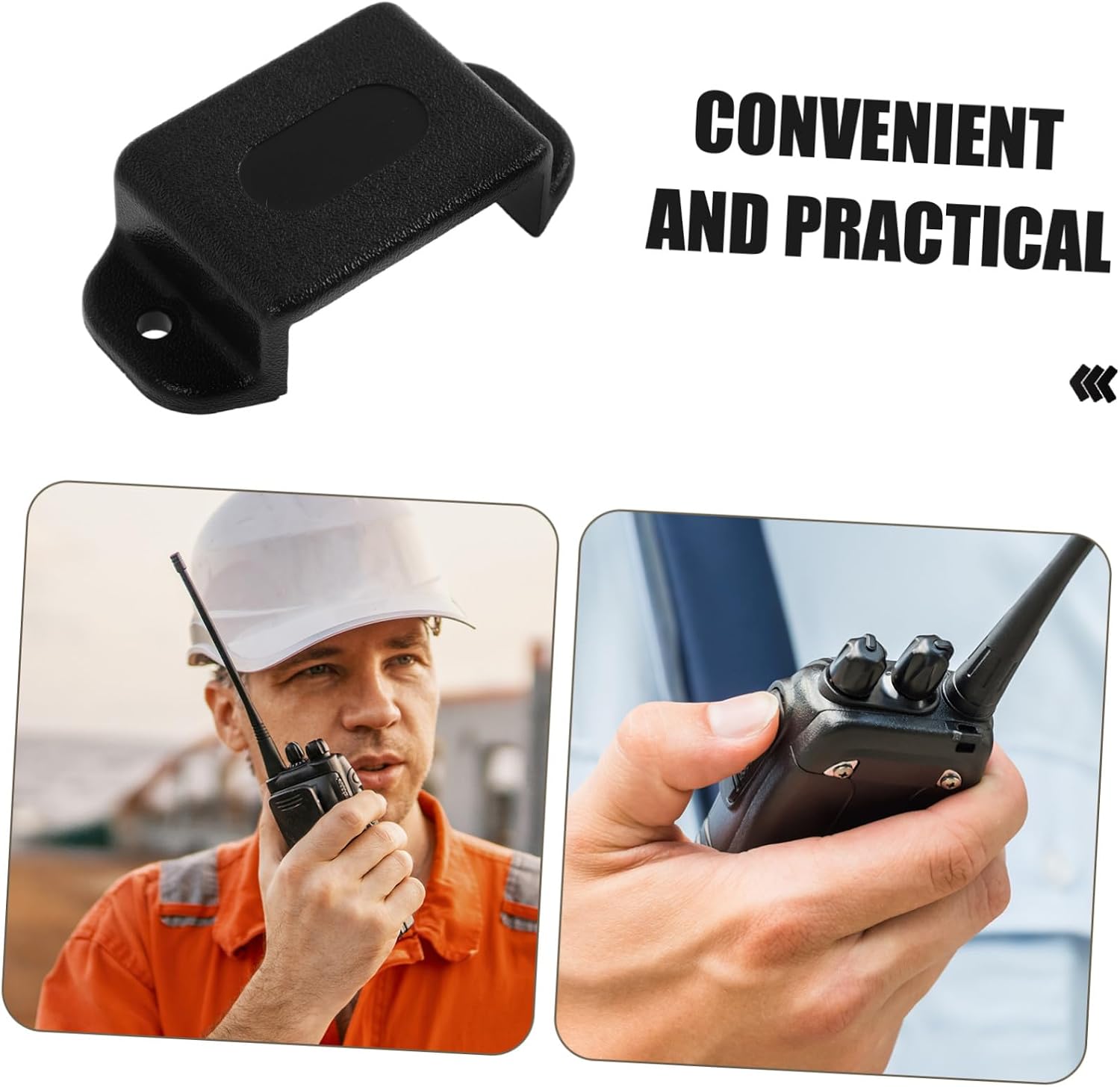 2pcs Car Dashboard Radio Microphone Holder with Screw-Fixed Clip image 3
