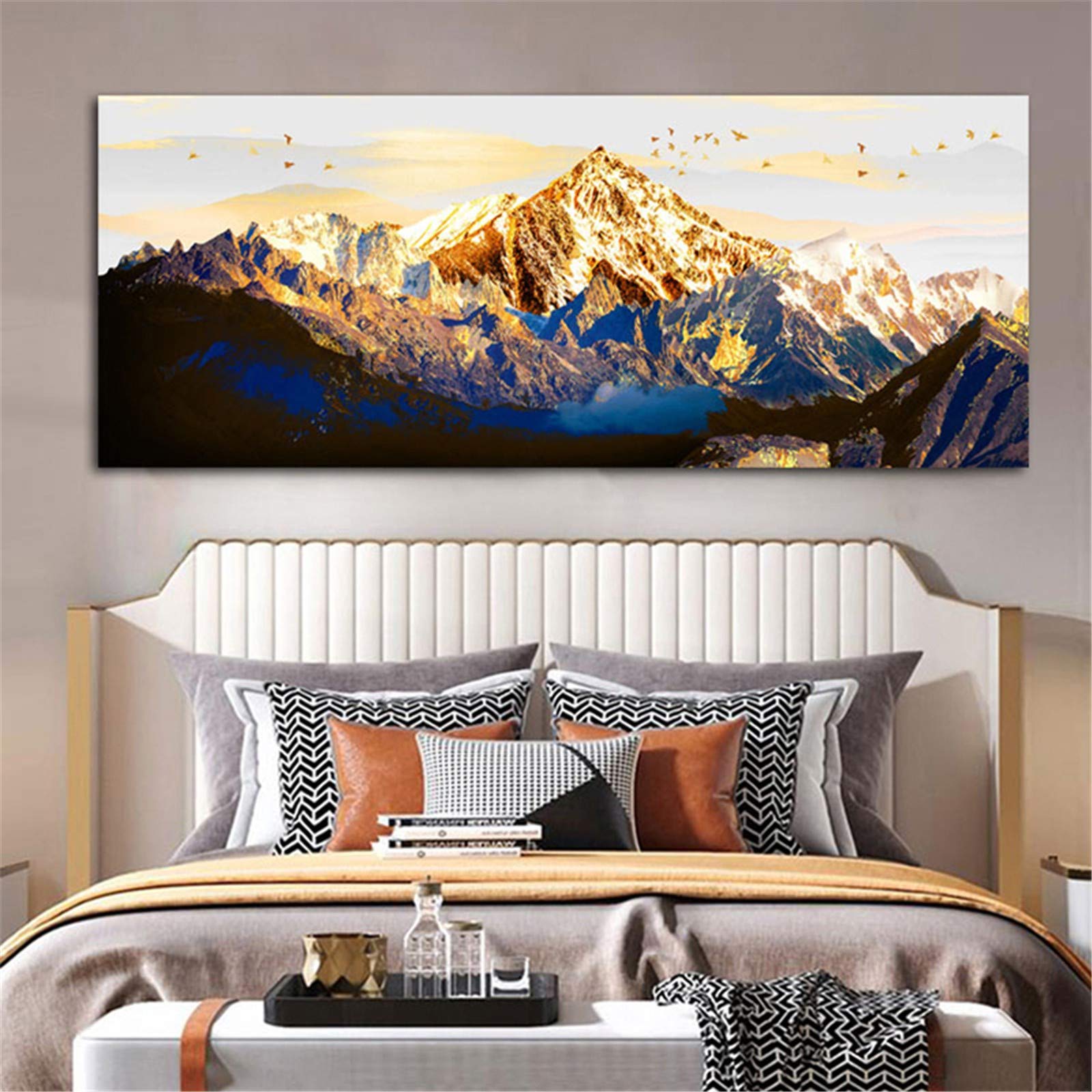 Diamond Painting Strass Large Size Paysage Montagnes Grand Format Salon