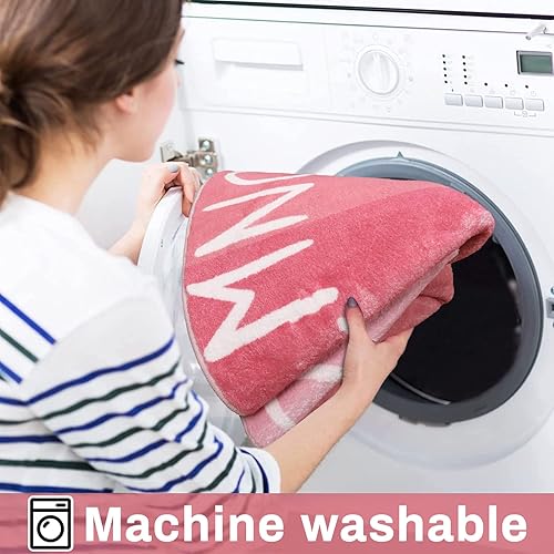 Miniatura 3 de LIVEBOX ABC - Alfombra redonda de color rosa para dormitorio de niñas, alfombra circular para cuarto de bebé, alfombra lavable de princesa, alfombra