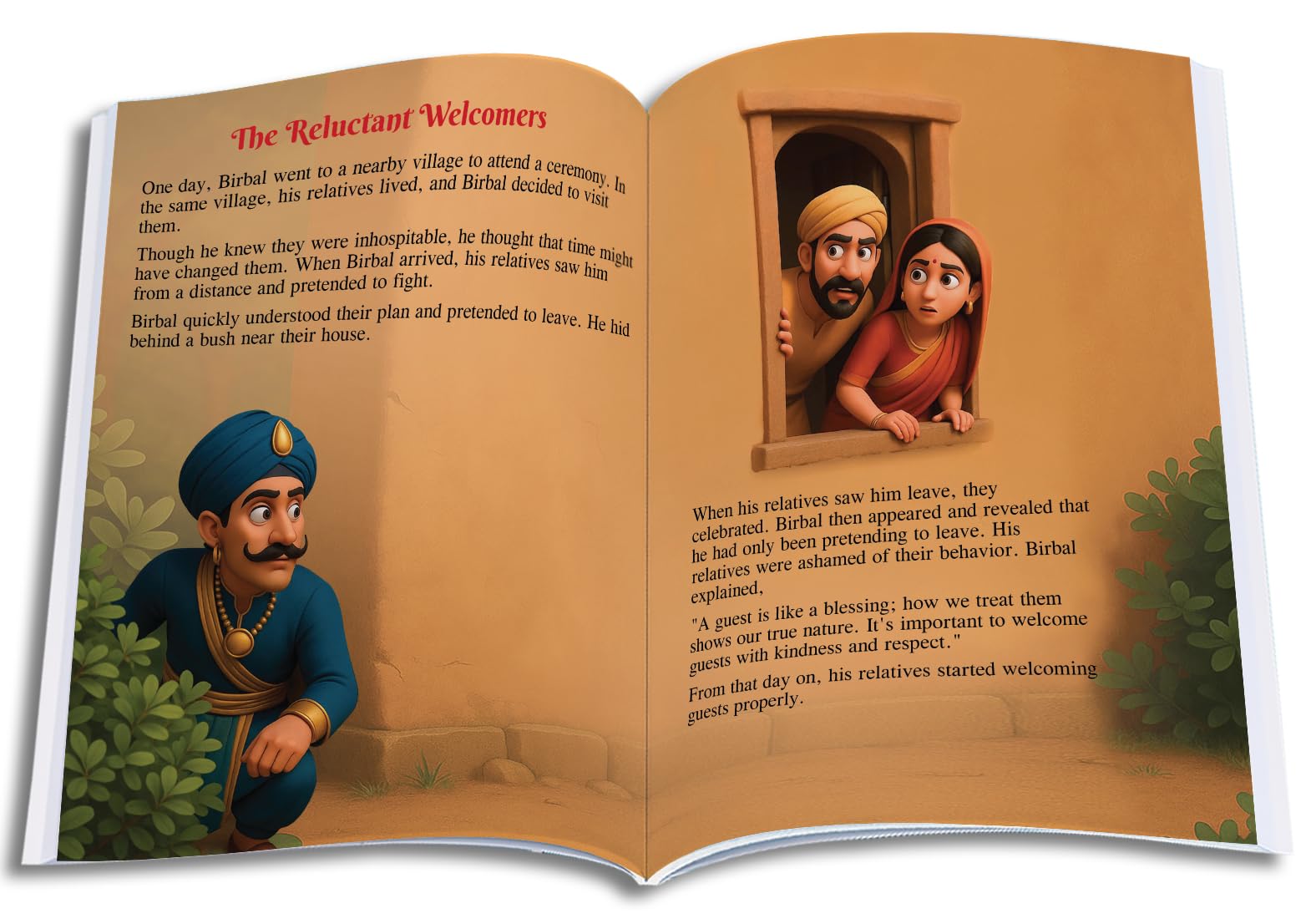 Akbar Birbal Story Book in English - 101 Story Book for Kids | Best Selling Akbar and Birbal Story Book for Kids in India (Hardback) | Premium Quality Moral Story Book | Two Brothers Publications 1