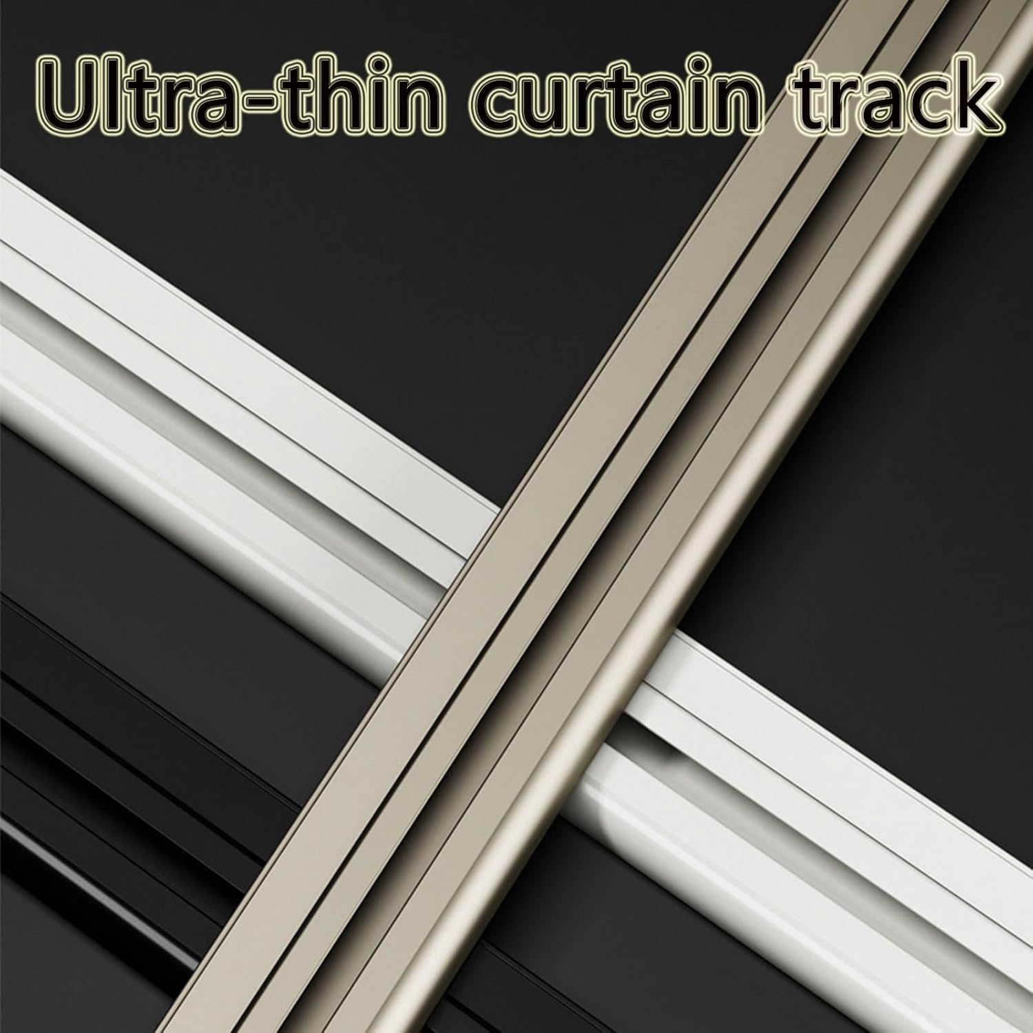 Heavy-Duty Ceiling Curtain Track Set - Wall Mounted Rails for Effortless Gliding - Durable Design, Perfect for Curtains - Flexible and Easy Installation