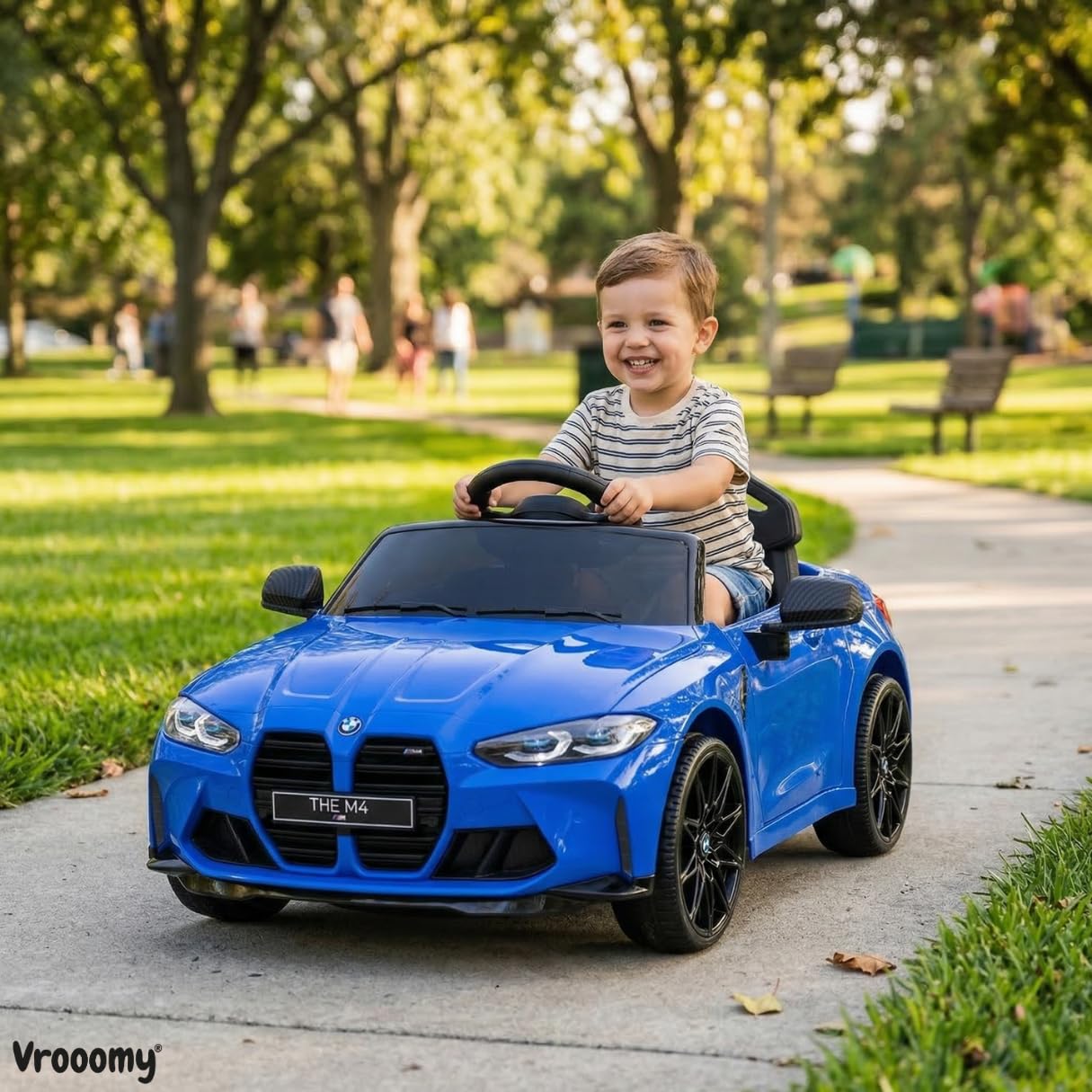 BMW M4 Elektro-Kinderfahrzeug mit Fernbedienung 12V 1 bis 5 Jahre - Blau