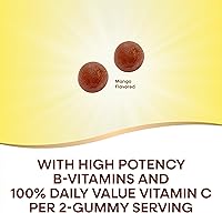 Vista 2 de Nature's Way ¡Alive! Gomitas de complejo de vitamina B, apoyo de energía celular*, 8 vitaminas B, vegetarianas, sabor mango, 60