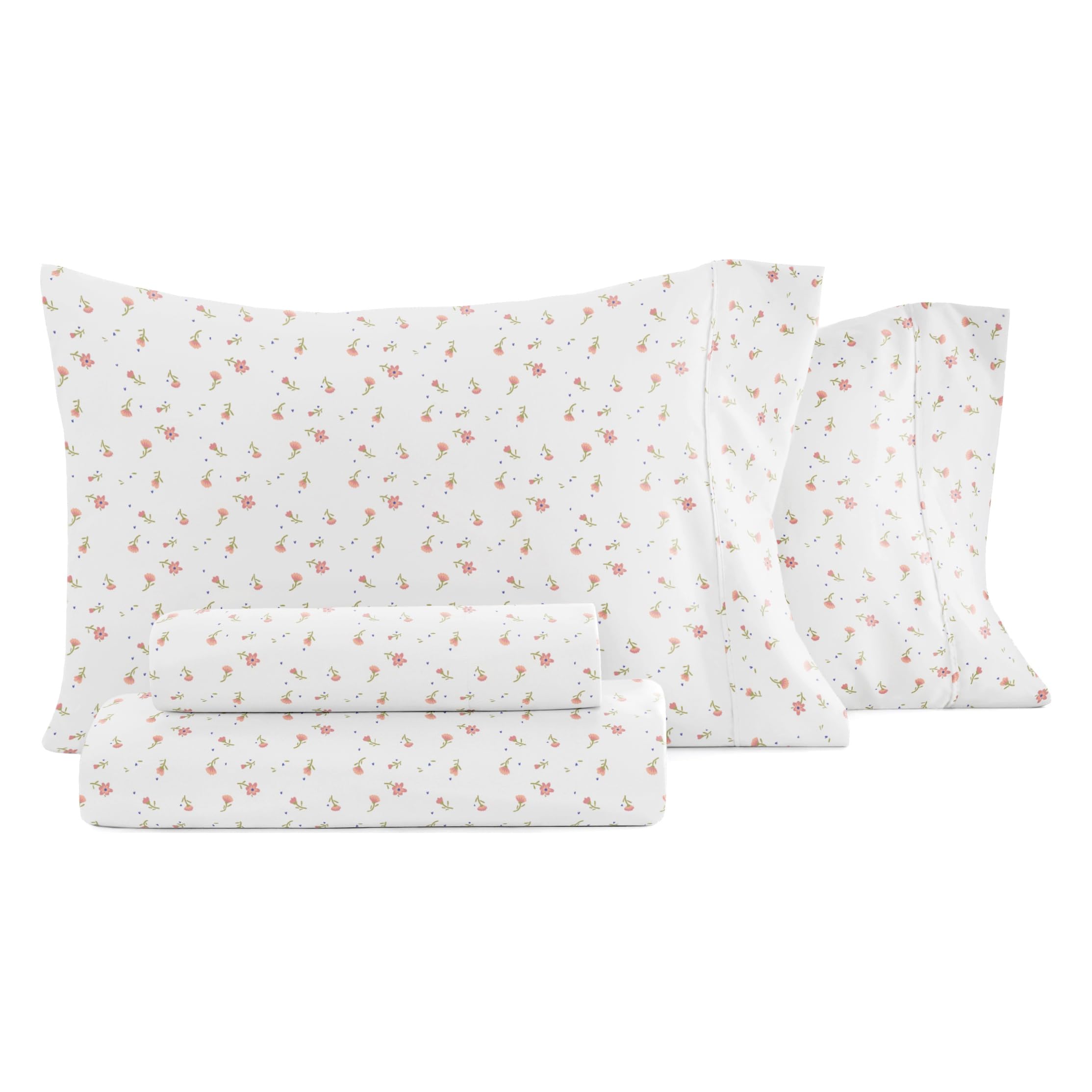 Linen Market Floral Pink Queen Sheet Set