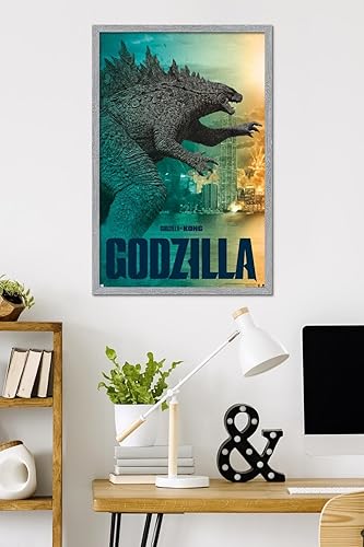Vista 78 de Trends International Godzilla vs Kong - Póster de pared Godzilla, 34 pulgadas de largo x 22.4 W, versión premium sin marco