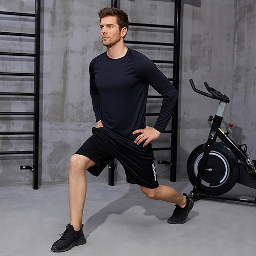 Miniatura 4 de CE' CERDR Long Sleeve Tee Shirts for Men - Quick Dry Moisture Wicking Sun Protection Long Sleeve T-Shirt for Workout Running