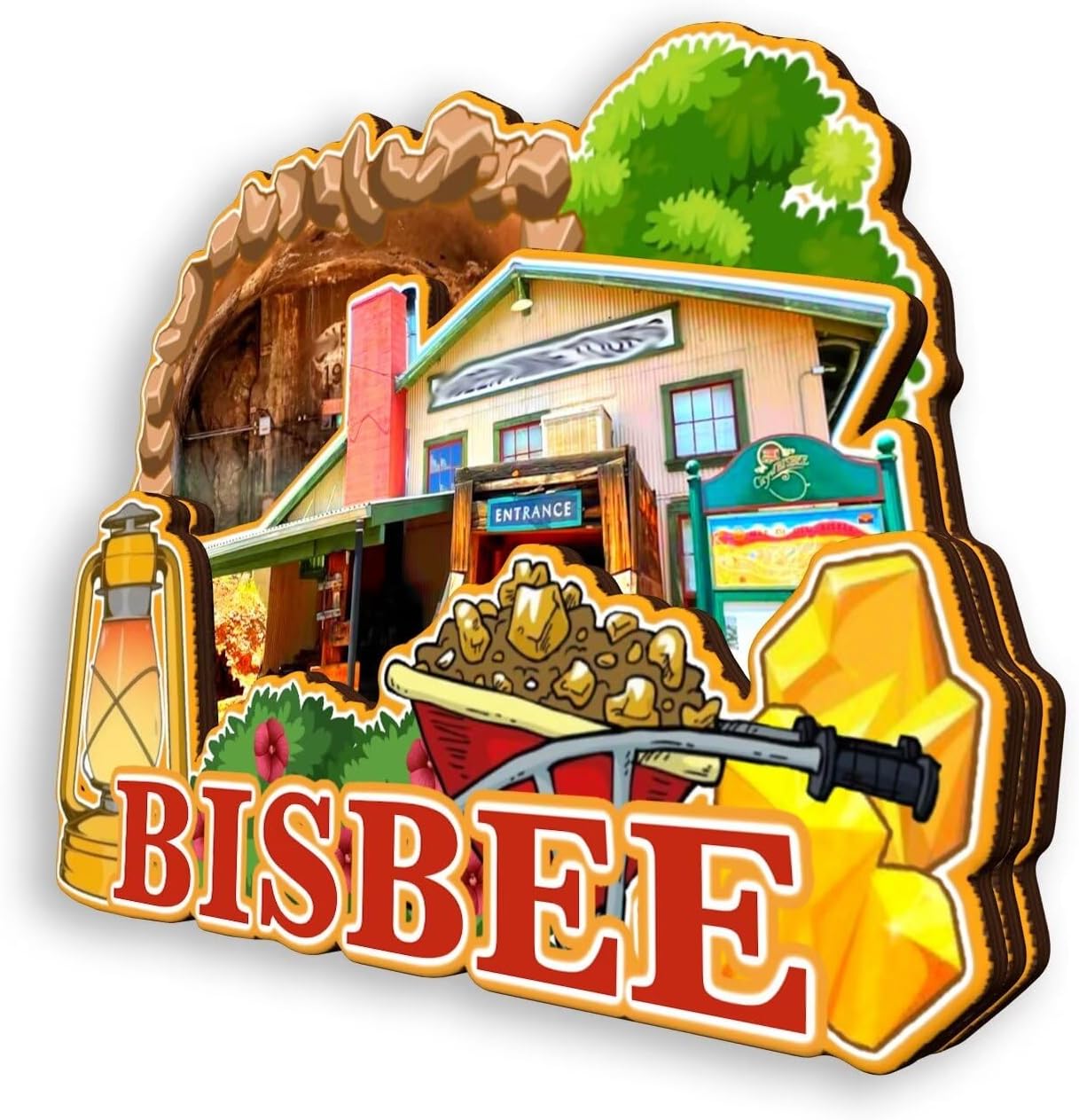 Refrigerator Magnet Bisbee Arizona United States Fridge Magnet City Travel Souvenirs Tourist Gifts 3D Classic Landmarks Handmade Crafts Home Decoration -320 image 3