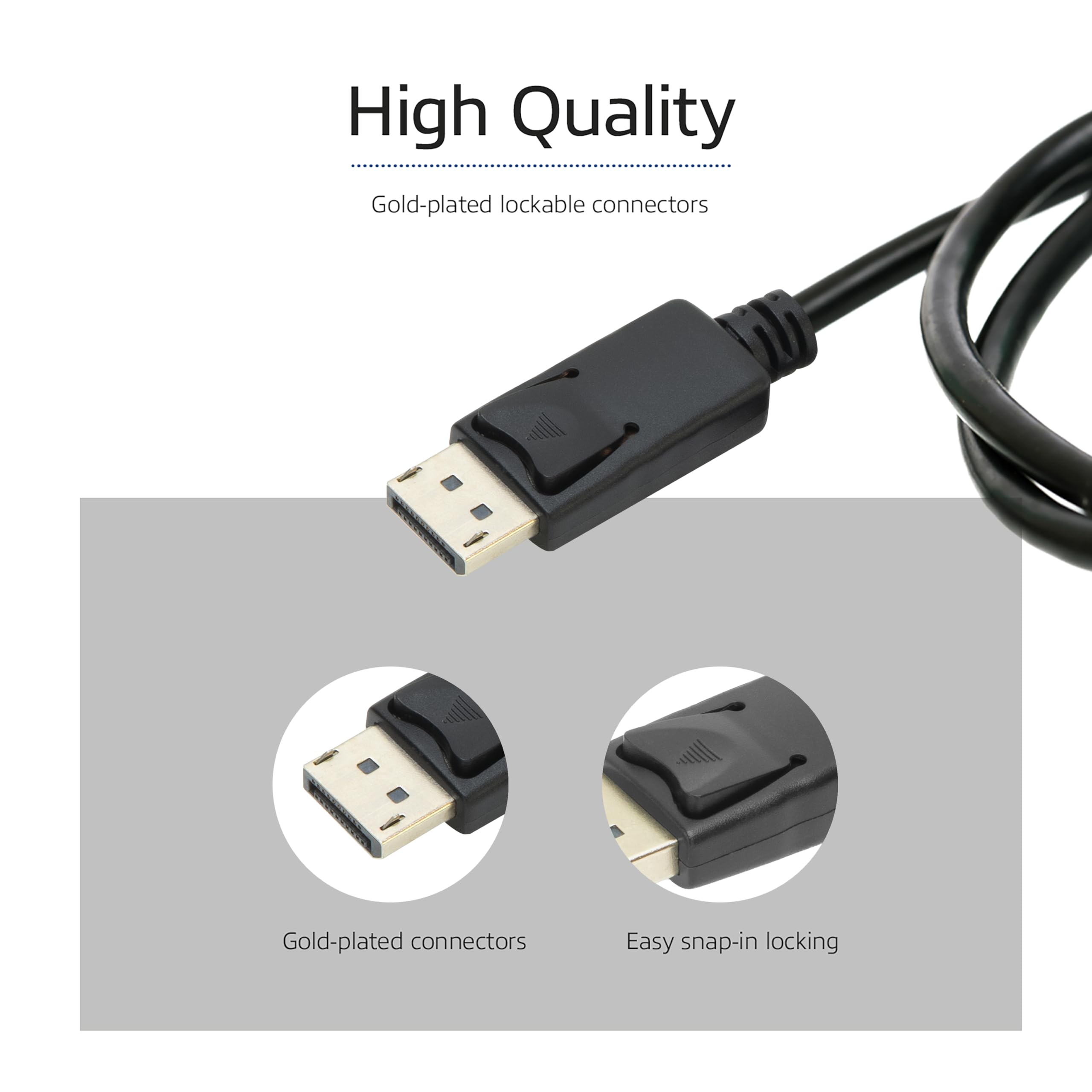 ACT Câble DisplayPort 1.4 8K, 0,5 m AK4070