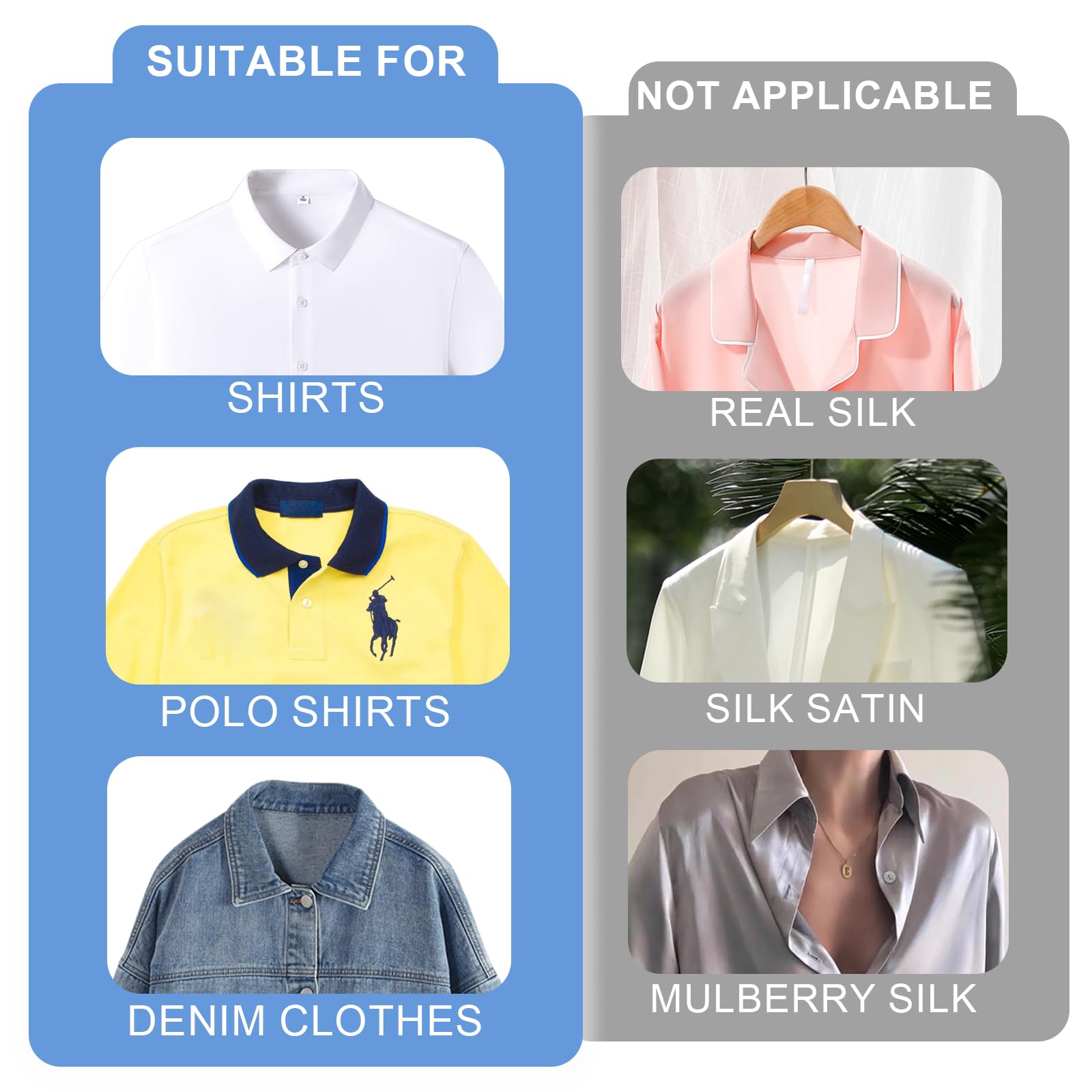 3 Protezioni Colletto Holibanna - Assorbenti Invisibili Per Camicie - Tessuto Non Tessuto, Tagliabili - Foto 5