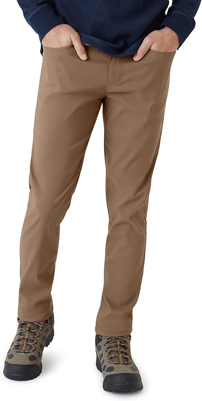 Weatherproof Vintage Men's Straight Slim Fit Expedition Pants | Ultra Stretch Casual Pants for Men