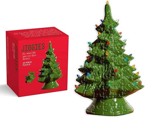 You Light Up My Life Jiggie Puzzle 43 Piece: Tree Die-Cut 43-Piece Jigsaw