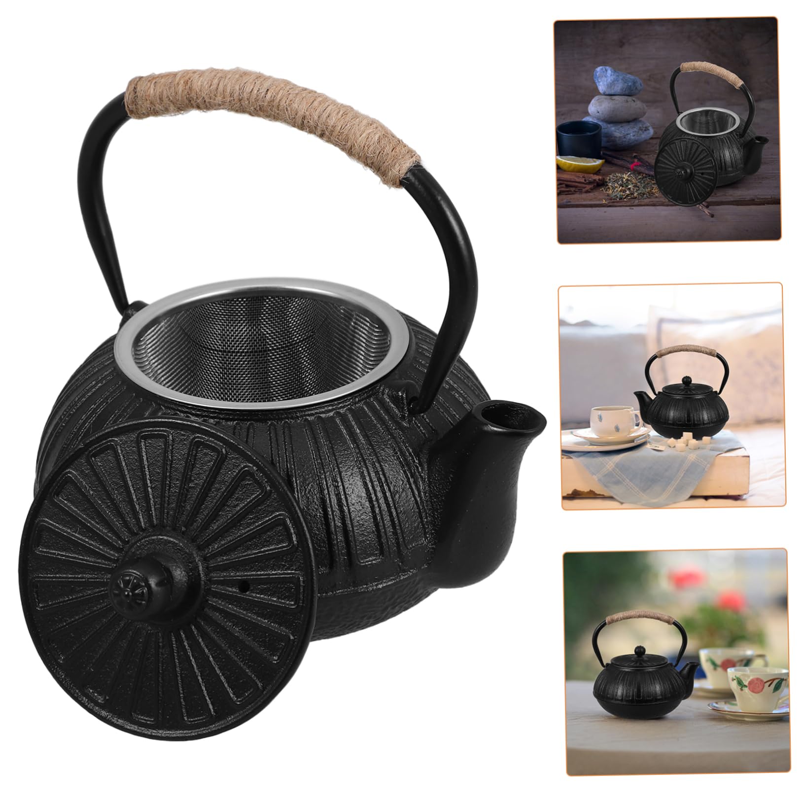Ciieeo Tetera De Hierro Fundido Estilo Tetera De Inducción Con Hervidor s Retro Para Té Grande Y China Para Restaurante Japonesa Japonesa