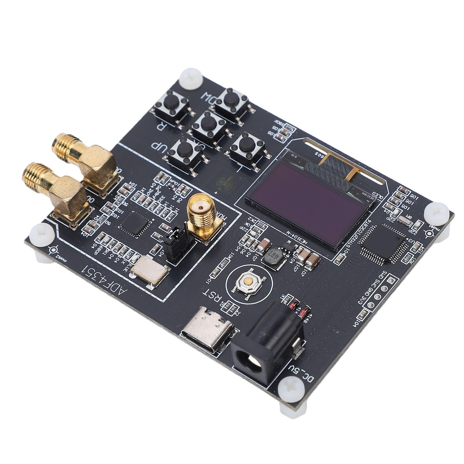 Tosuny ADF4351 Generatore di Segnale RF PLL 35M-4,4GHz, Sorgente Sintetizzatore di Frequenza con Display OLED, modalità Scansione per Test di Sviluppo