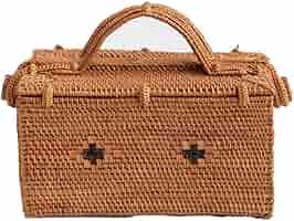 (新品)アタバスケット　トレー付き　かごバッグ　バッグ　カゴ　かご　籠 楽天市場】【最大500円クーポン】 アタ製カゴバッグ コスメ