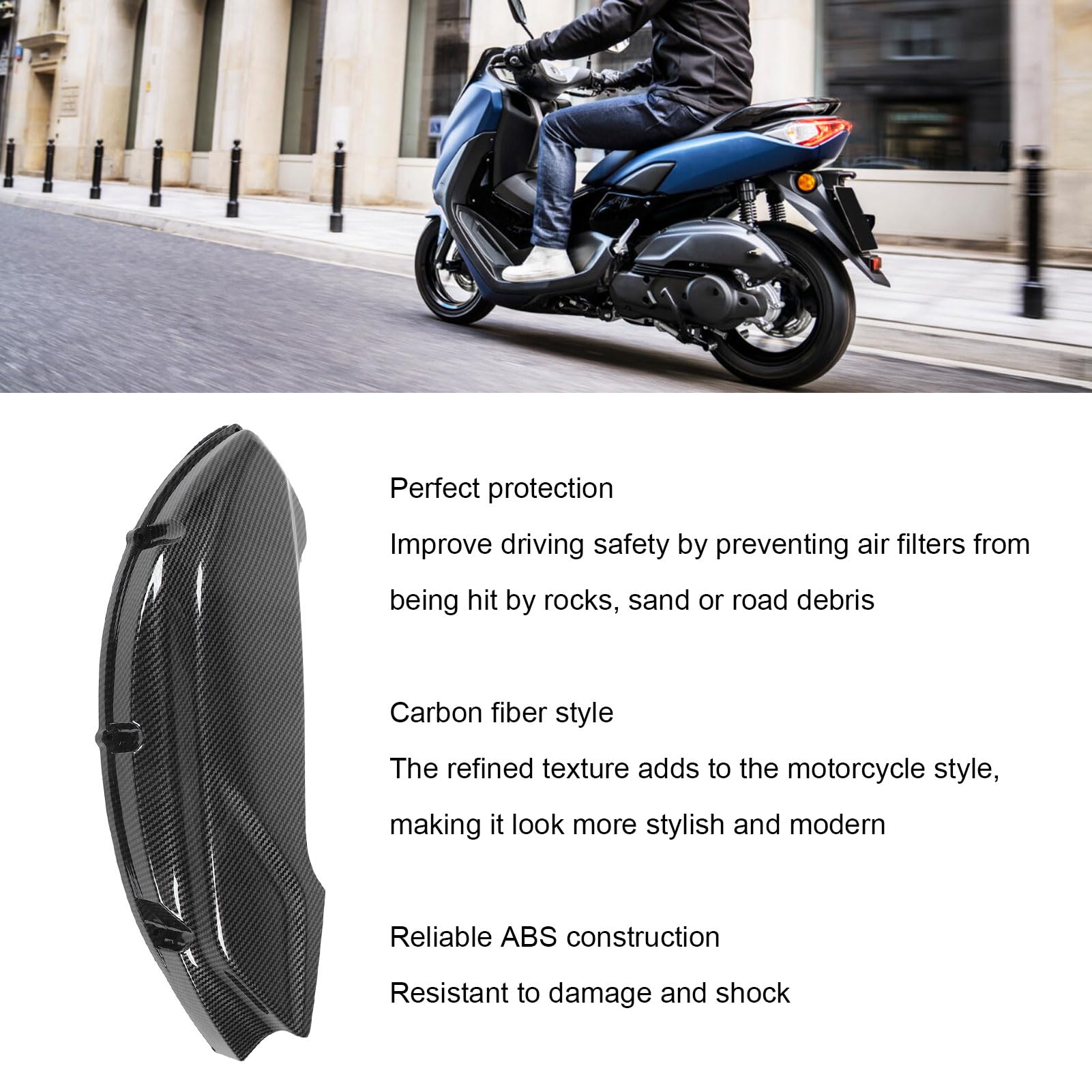 Pokrowiec na Motocykl z Włókna Węglowego do NMAX 125 155 2020-2024 | Środek do Czyszczenia Silnika
