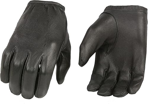 Milwaukee Leather SH887 - Guantes de piel de ciervo para hombre, color negro