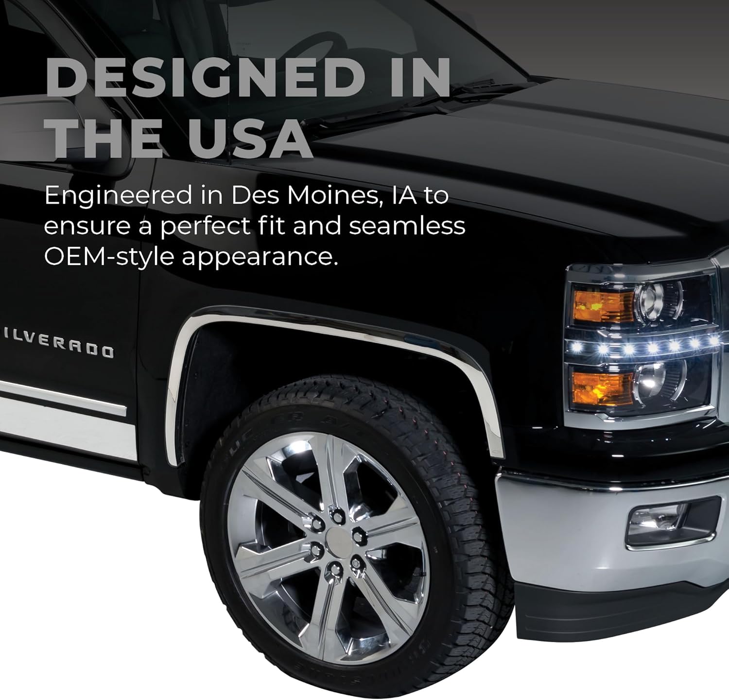 Putco Stainless Steel Fender Trim Kit - Fits Chevy Silverado/Suburban/Tahoe/GMC Sierra/Yukon/Yukon XL 1999-2007