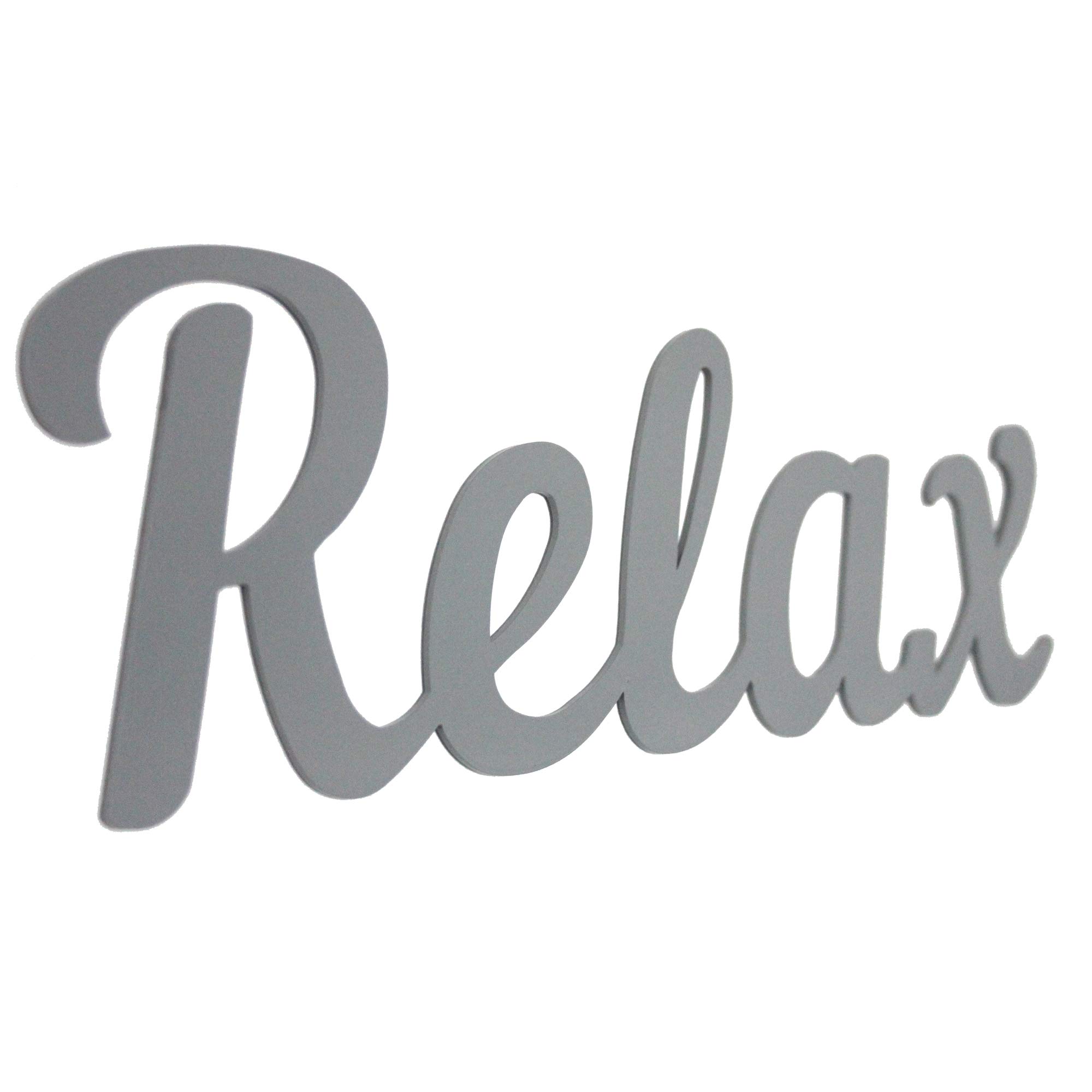 Henry Hannah Relax Sign for Bathroom Ornaments and accessories - Metal wall art signs and plaques, Bedroom Spa Bathroom decorations, Bathroom Ornament - Bathroom Signs Decor