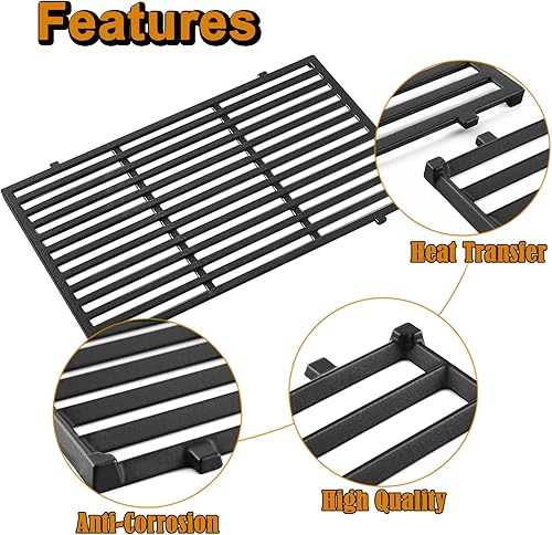 Miniatura 5 de Rejillas de hierro fundido 7527 65906 7525 7526 7639 7638 para Weber Spirit E-310 E-320 S-310 300 series Spirit II E-310 SP320 Spirit 700 Genesis