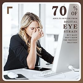 FONHCOO Blue Light Blocking Glasses Women Men Computer Eyeglasses,TR90 Fashion Round Transparent Anti Blue Light Glasses with Anti Eyestrain & UV Glare for Gaming & Reading (Matt Coffee)