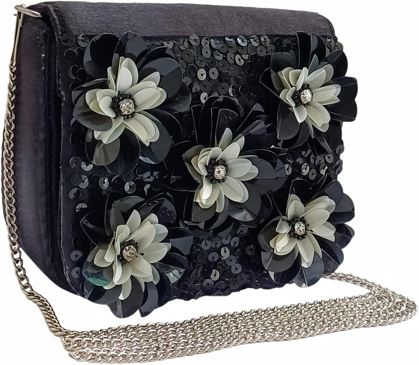 DUCHESSMini Purse for Toddler Girls Silng Cute Princess Handbags Shoulder Bag for Toddler Little Girl, Black, M