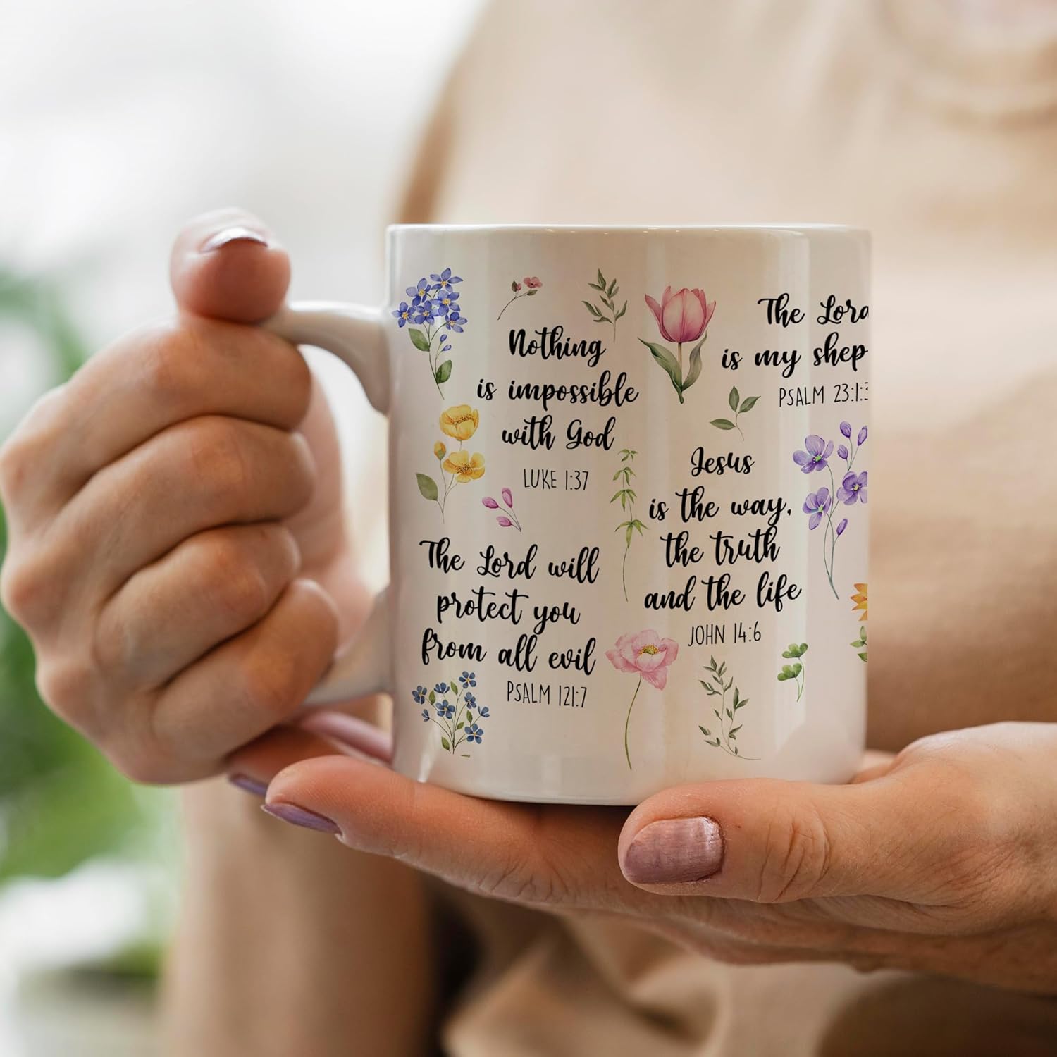 Christian Gifts for Women, Christian Coffee Mugs for Women with Bible Verse, Religious Coffee Mugs, Biblical Inspirational Mug for Friends in Faith, Gift for Mom, Grandma, Sister - Image 5